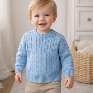 Polo Ralph Lauren Light Blue Crewneck Sweater Sz 4T/4